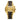 Rise Ebony Marble Gold Men's Stainless Steel Wooden Watch