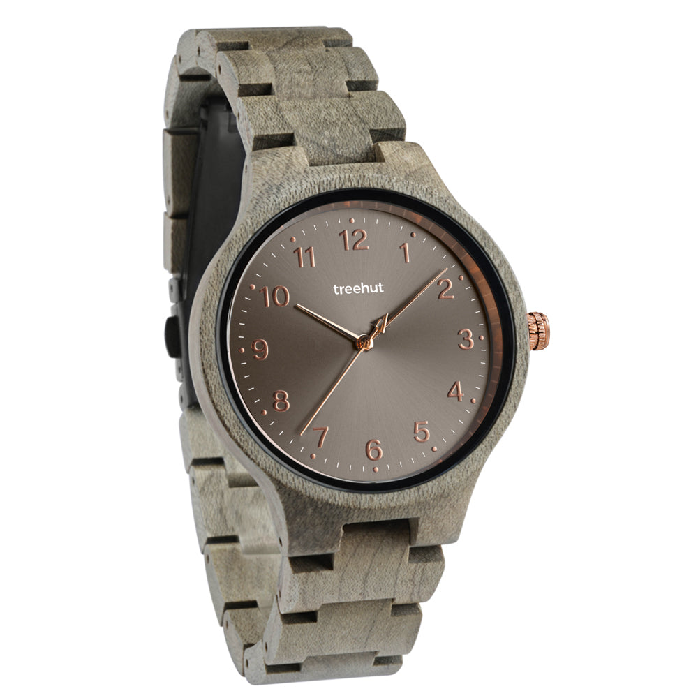 Solstice Grey Wood Maple Women's Wooden Watch