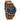 Sierra Walnut Blue Marble Men's Wooden Watch