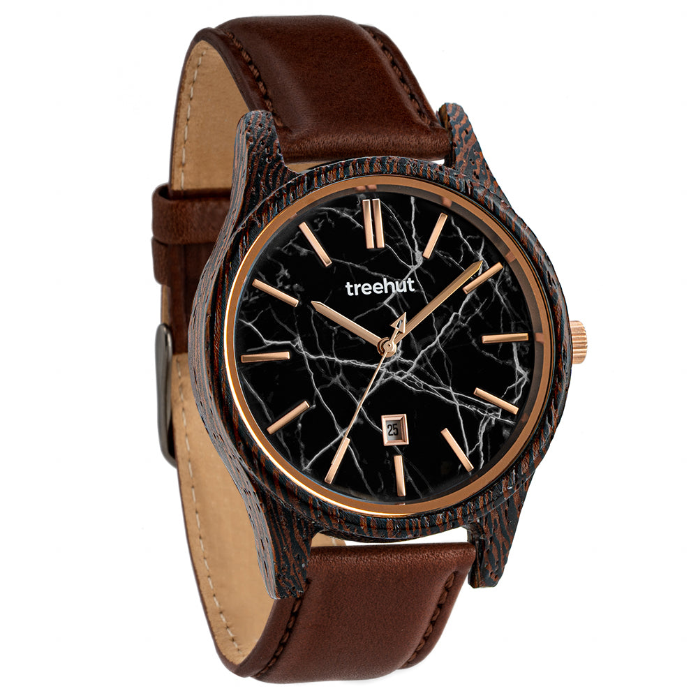 black dial watch
