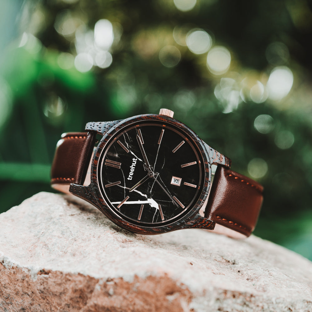 black dial watch for men