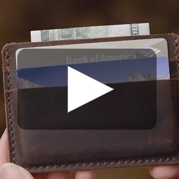 brown leather wallet from Treehut