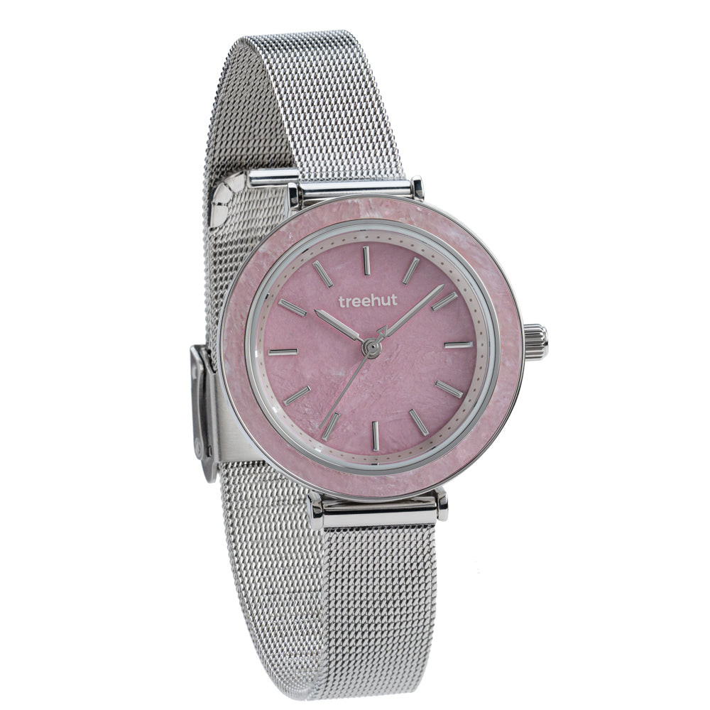 pink dial watch