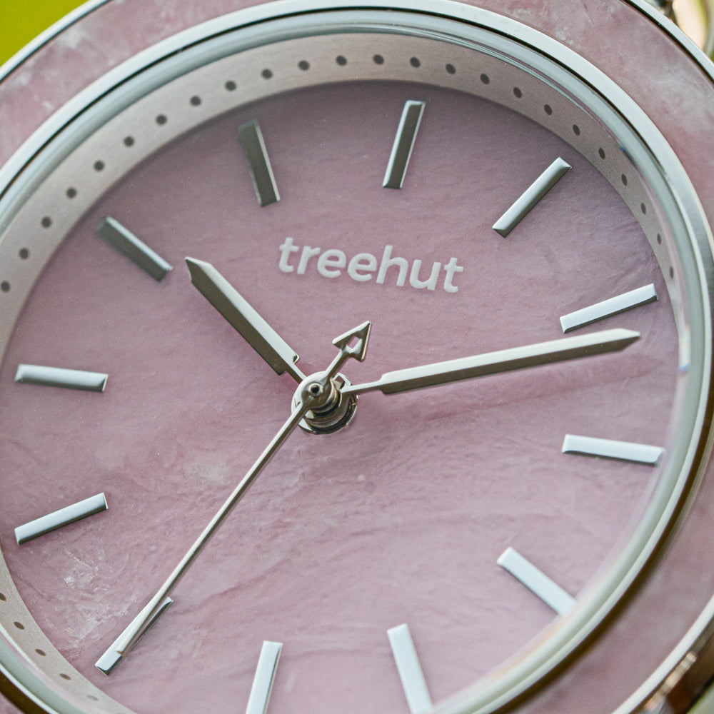 pink dial watch