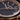 engraved wood watch with blue dial