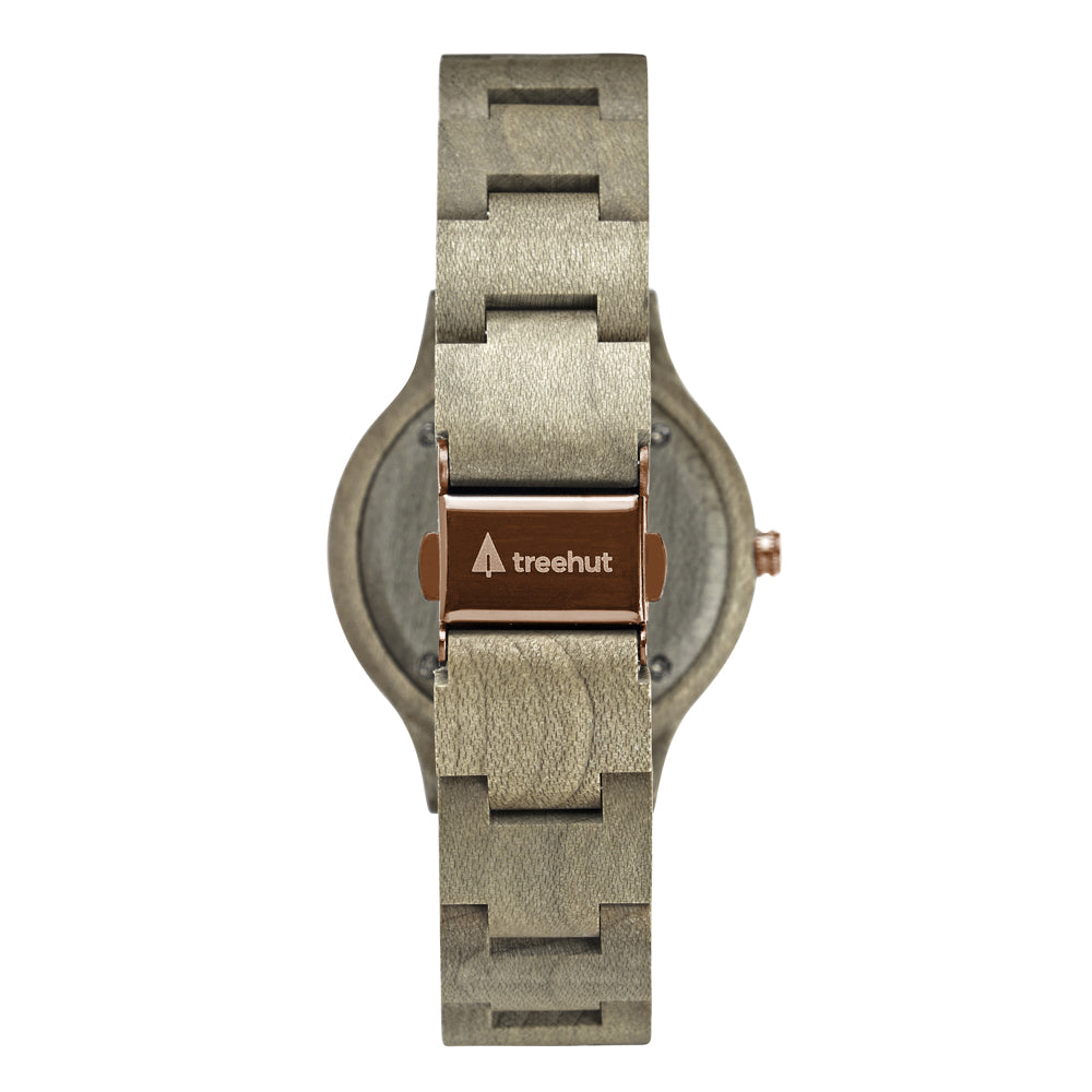 Solstice Grey Wood Maple Women's Wooden Watch