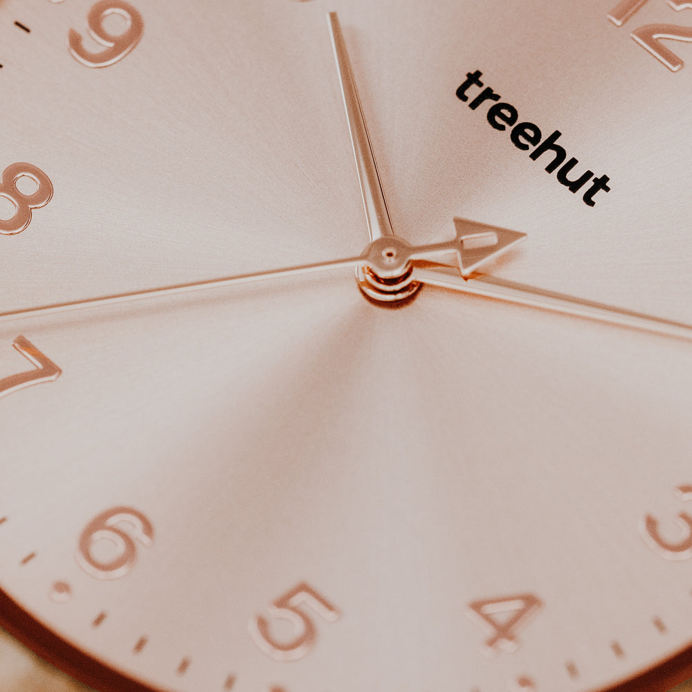 rose gold watch for women with sunray dial