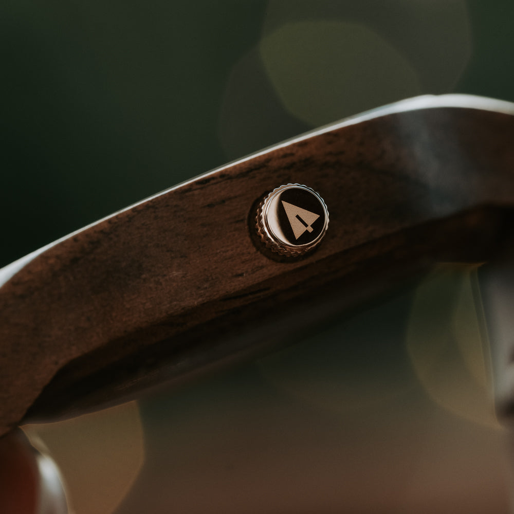 Solstice Walnut Blue Women's Wooden Watch