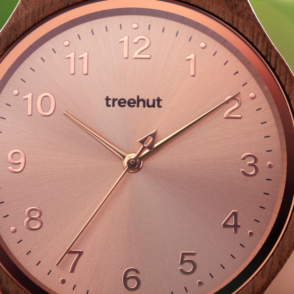 Solstice Walnut Rose Gold Women's Wooden Watch