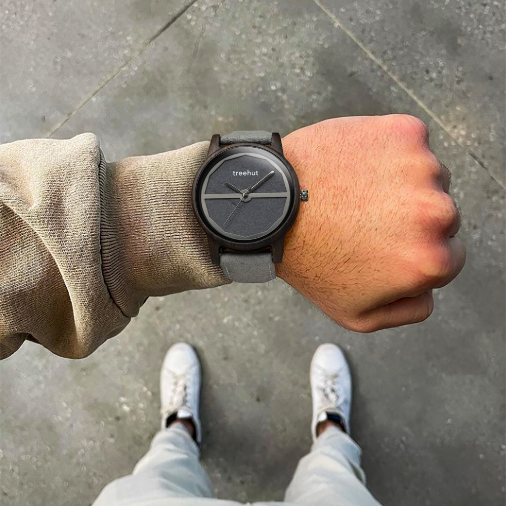 Summit Stone Grey Vegan Men's Wooden Watch