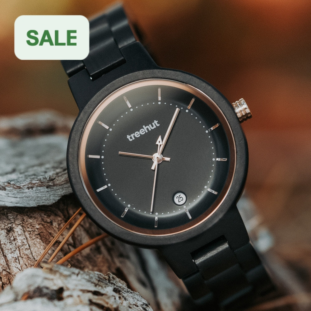 Theory Ebony Black Women's Wooden Watch