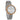 Theory Silver Bamboo Marble Women's Stainless Steel Wooden Watch