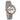 Theory Silver Zebrawood Marble Women's Stainless Steel Wooden Watch