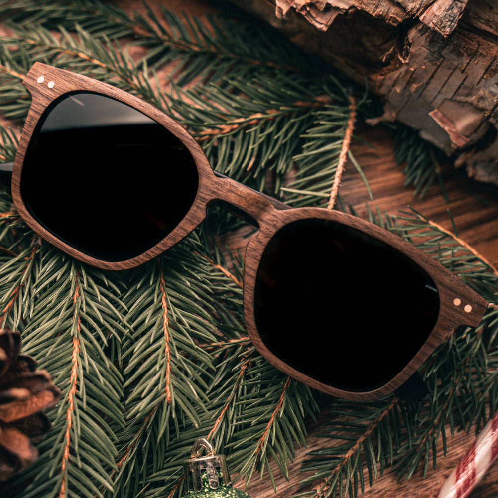 Everest Walnut Carbon RX Men's Wooden Sunglasses