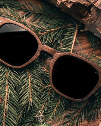 Everest Walnut Carbon RX Men's Wooden Sunglasses