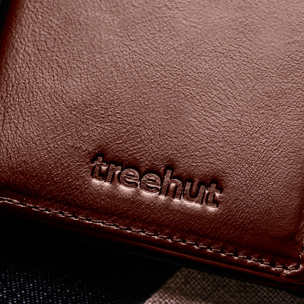Brown Vertical Card Case With Clip Men's Genuine Leather WalletBrown Vertical Card Case With Clip Men's Genuine Leather Wallet