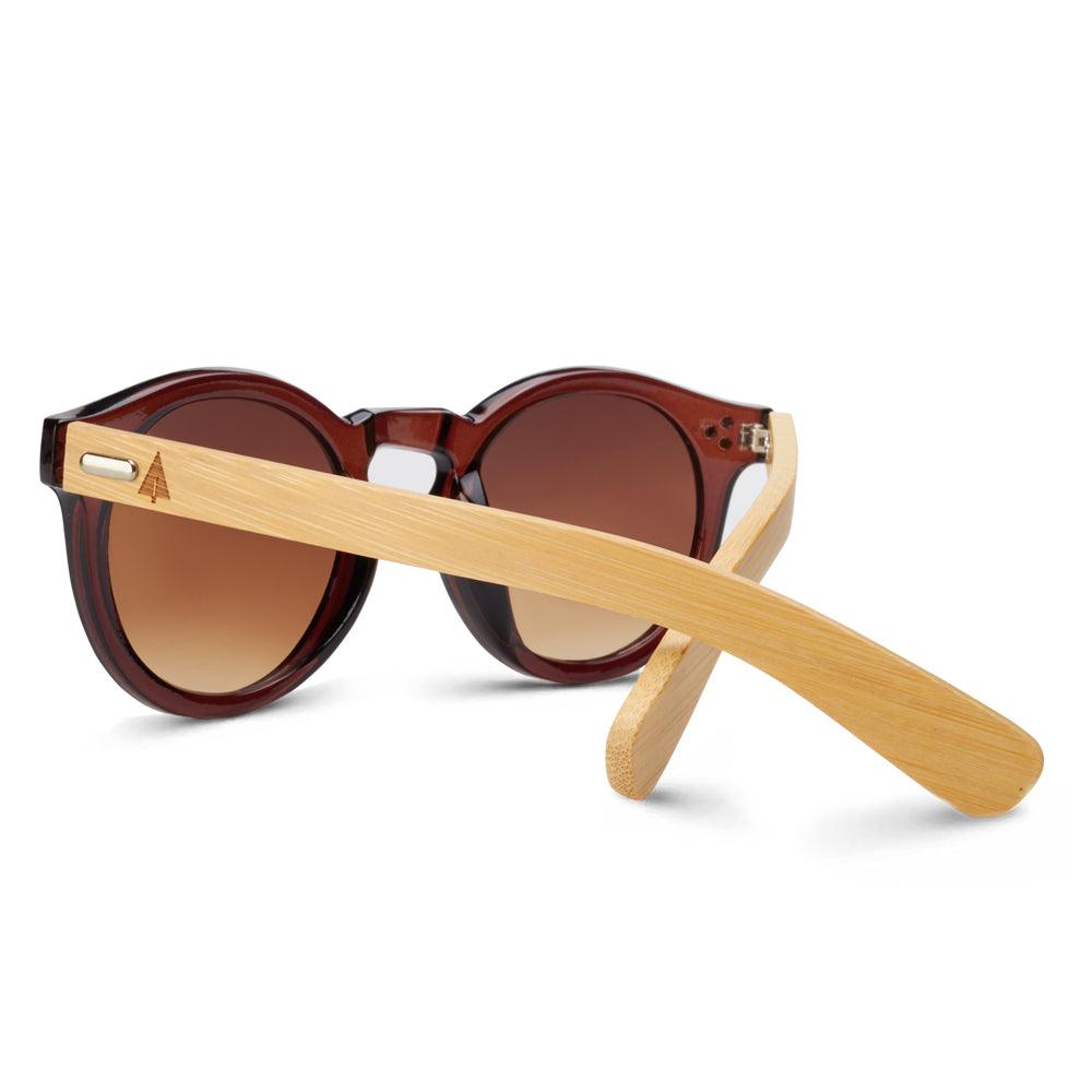 Rina 53 Women's Wooden Sunglasses