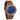 Bay Blue Marble Rose Gold Men's Stainless Steel Wooden Watch