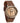 Bay Zebrawood Gunmetal Men's Leather Stainless Steel Wooden Watch