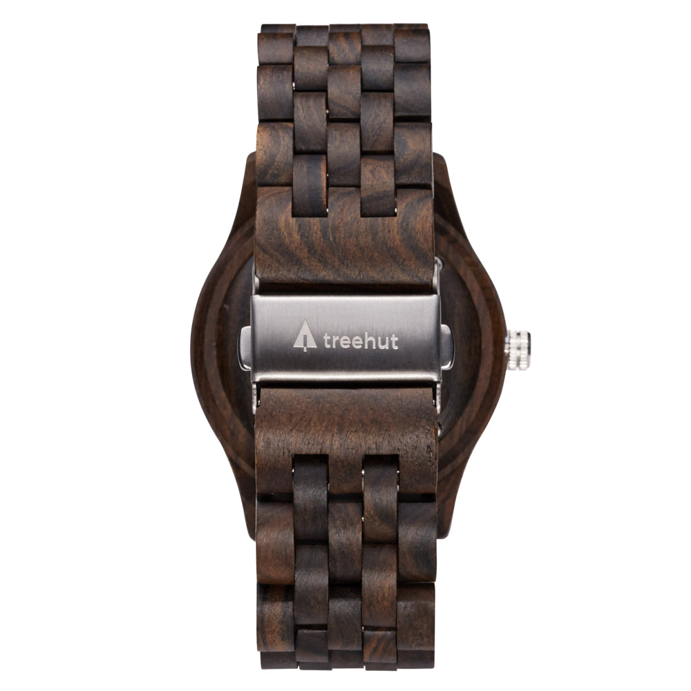 Sojourn Black Marble Ebony Men's Wooden Watch
