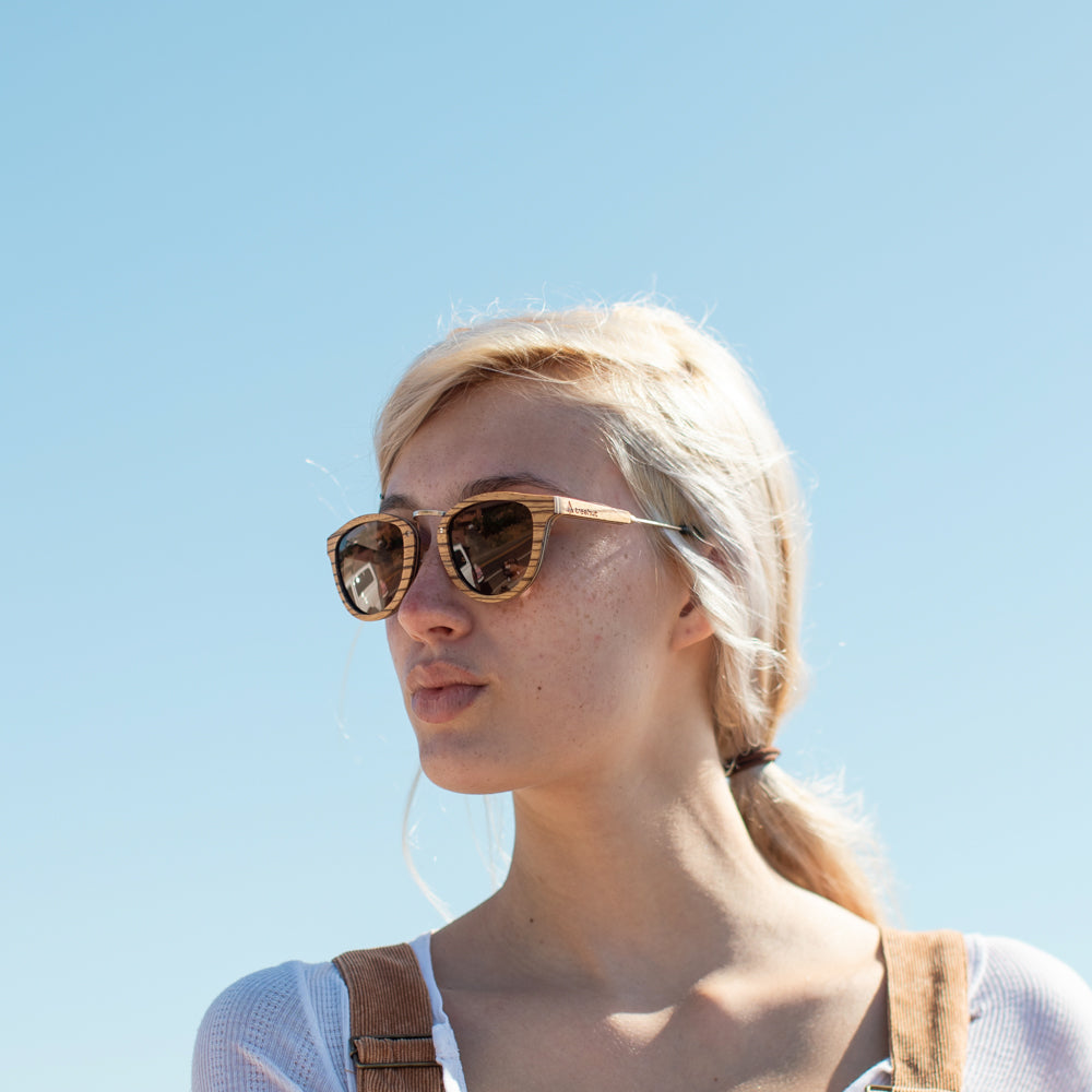 Spencer 82 Women's Wooden Sunglasses