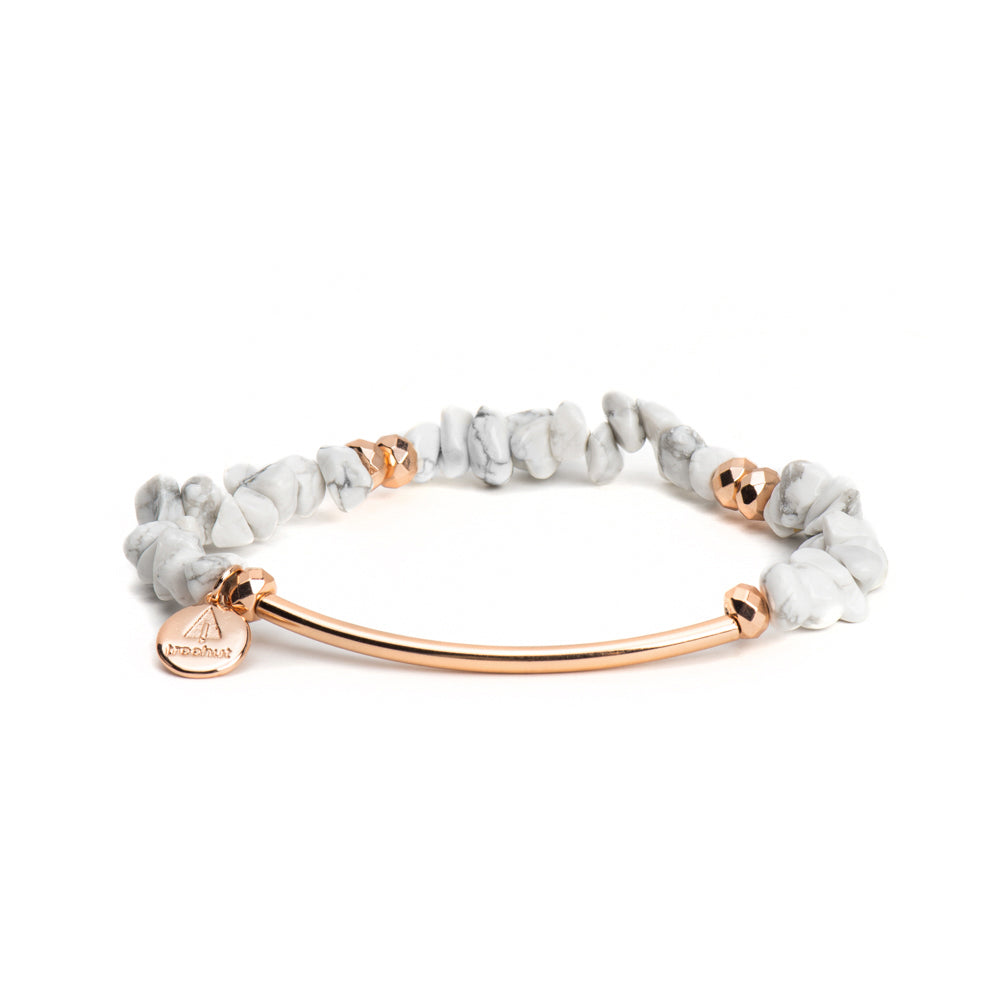 white stone bracelet