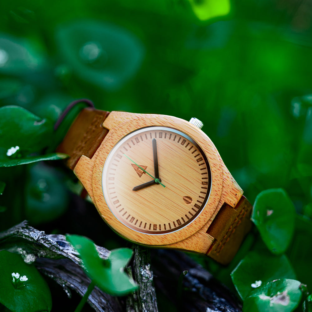 charity: water Boyd Small Green Men's Wooden Watch