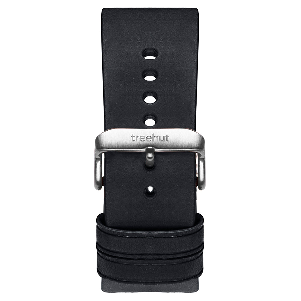 24mm Classic Black Band For Men