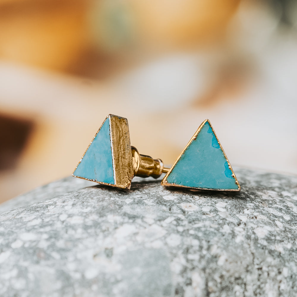 turquoise stone earrings