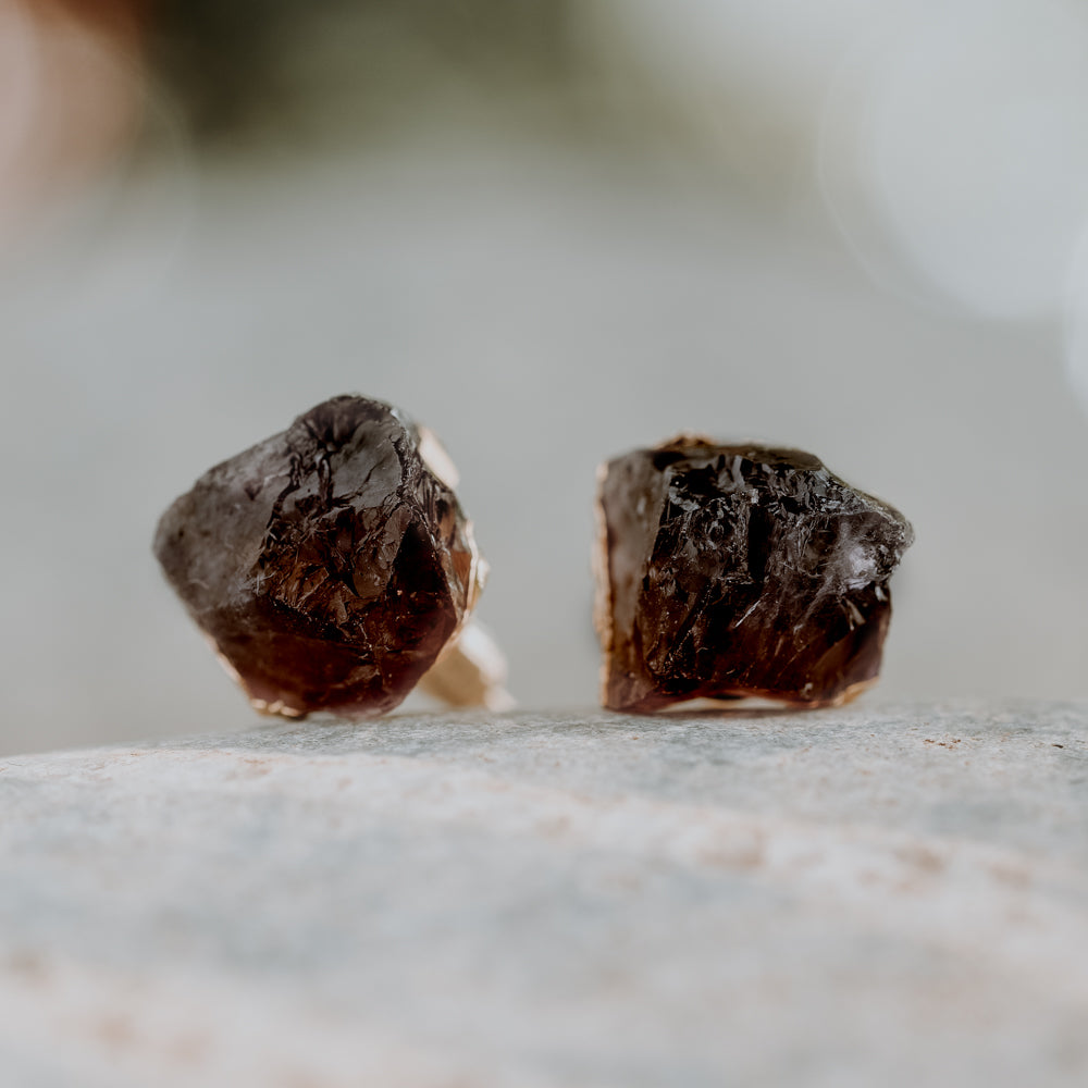 Amethyst Stud Earrings