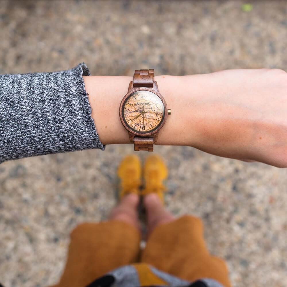Couples Odyssey Sandstone Couples Wooden Watch