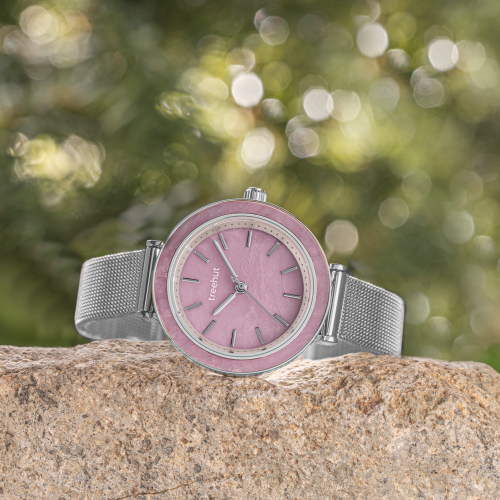 pink dial watch for women