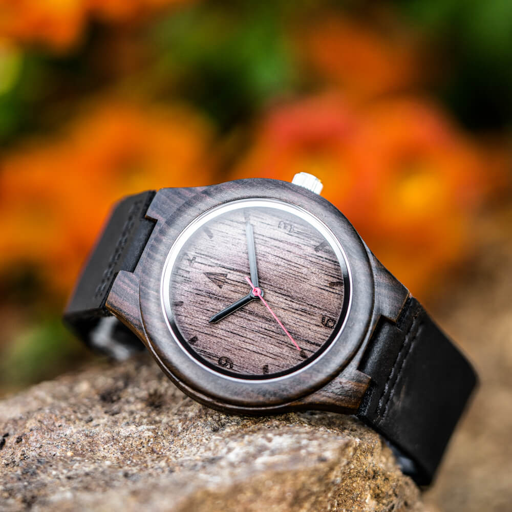 Classic Ebony Black Walnut Small Women's Wooden Watch