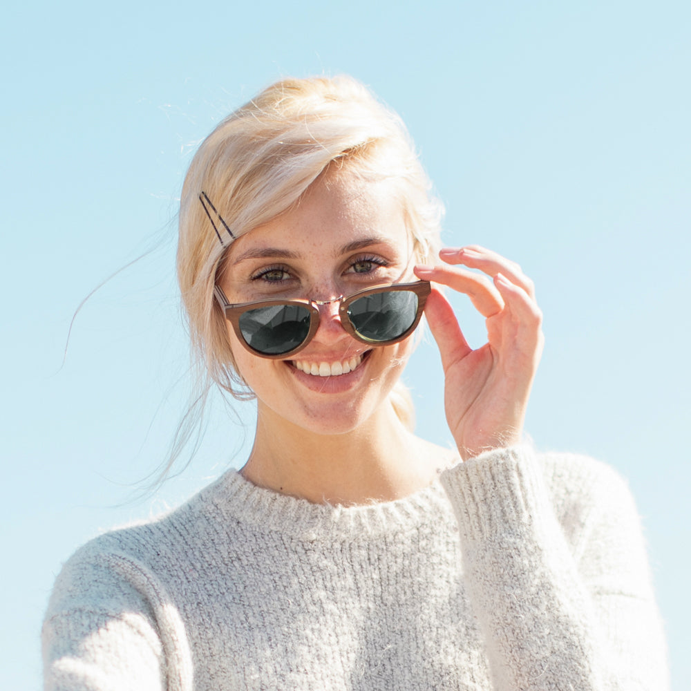 Spencer 80 Women's Wooden Sunglasses