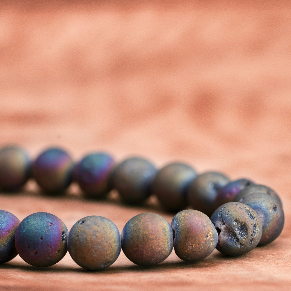 Mala Rainbow Tassel Bracelet Women's Stone Bracelet