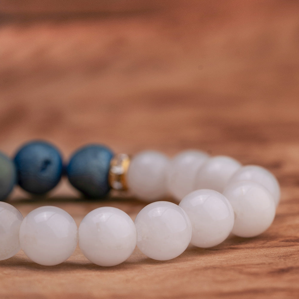Mourad Pearl Teal Bracelet Women's Stone Bracelet