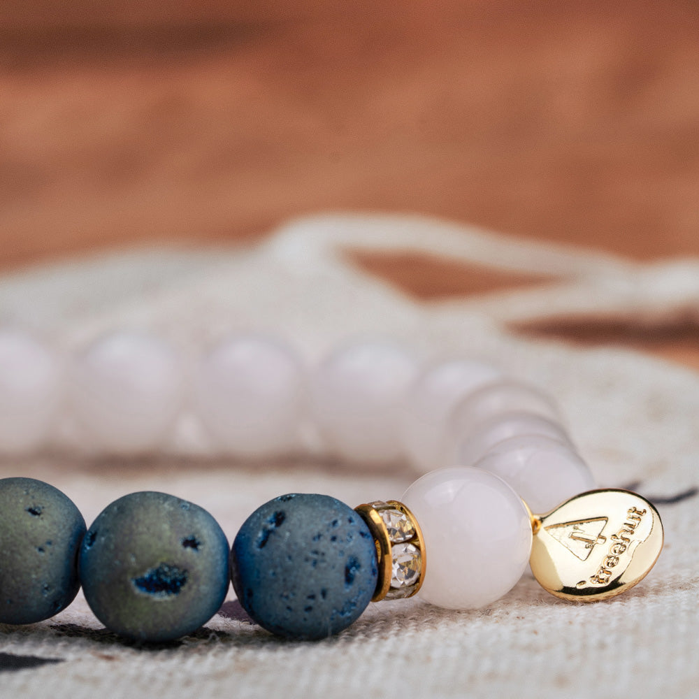 Mourad Pearl Teal Bracelet Women's Stone Bracelet