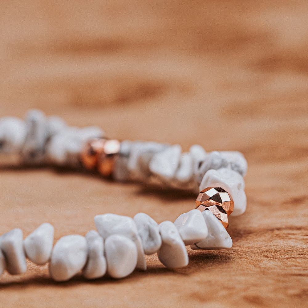 white stone bracelet