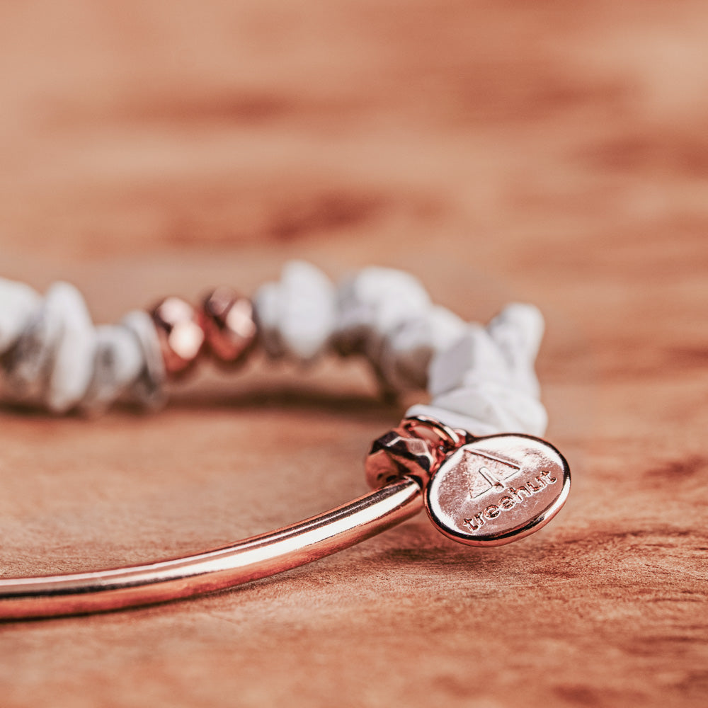 white stone bracelet