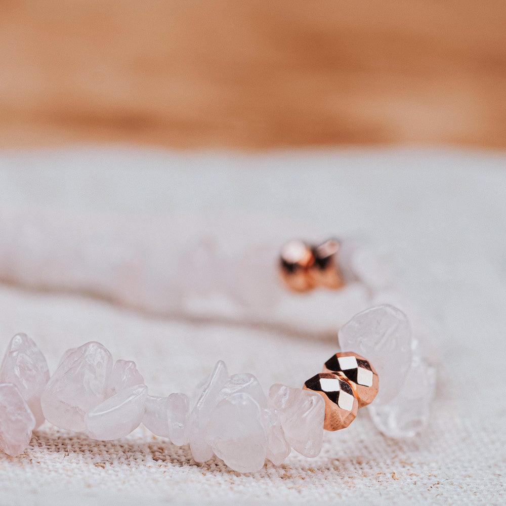 pink rose gold bracelet