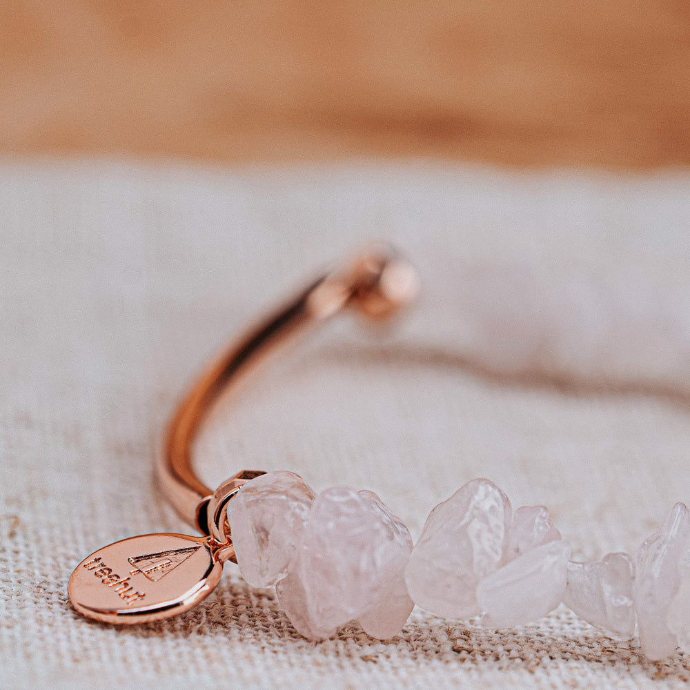 pink rose gold bracelet
