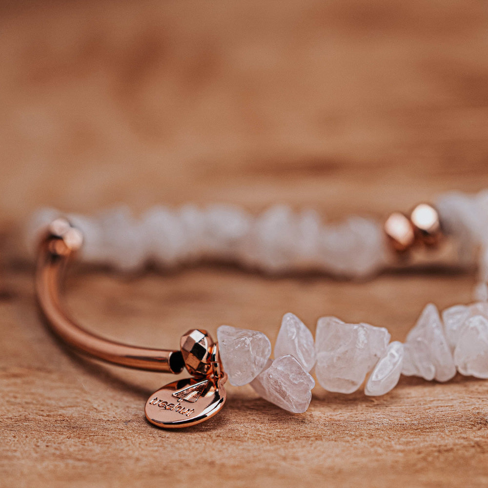 pink rose gold bracelet