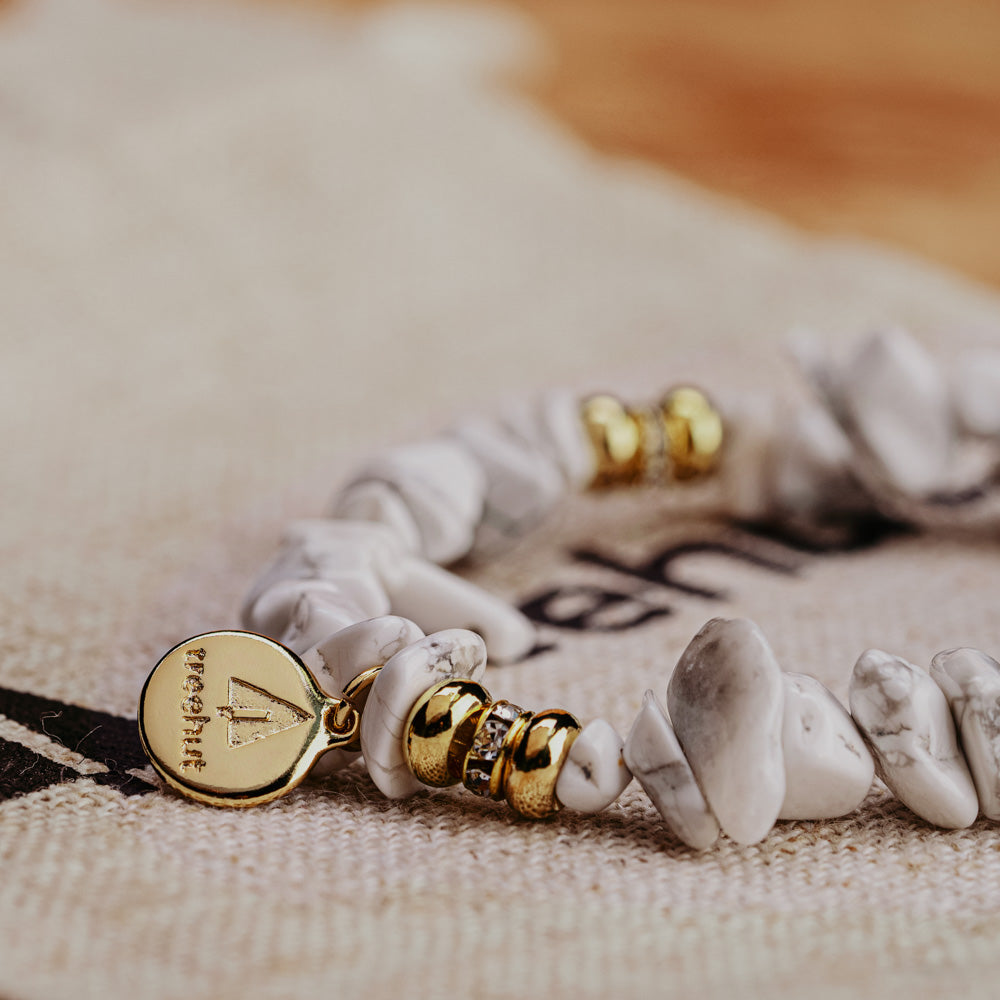 Brook White Marble Bracelet Women's Stone Bracelet