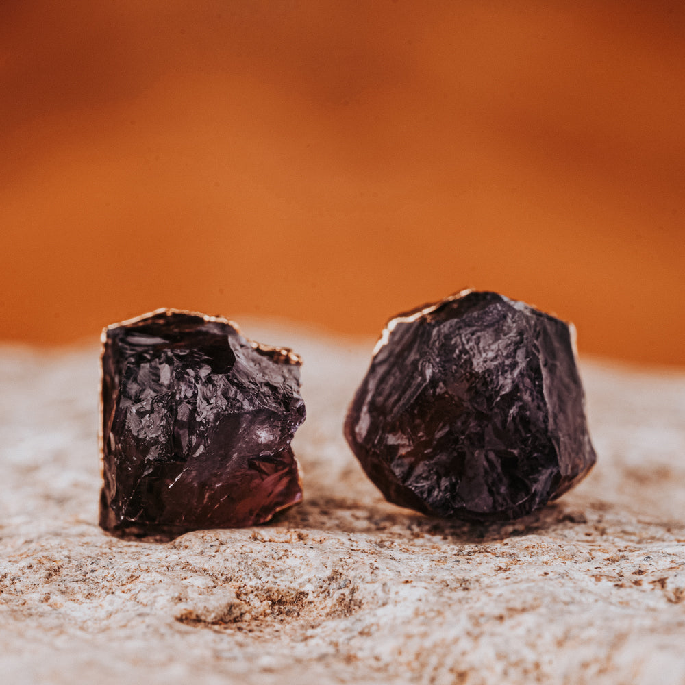 Amethyst Stud Earrings