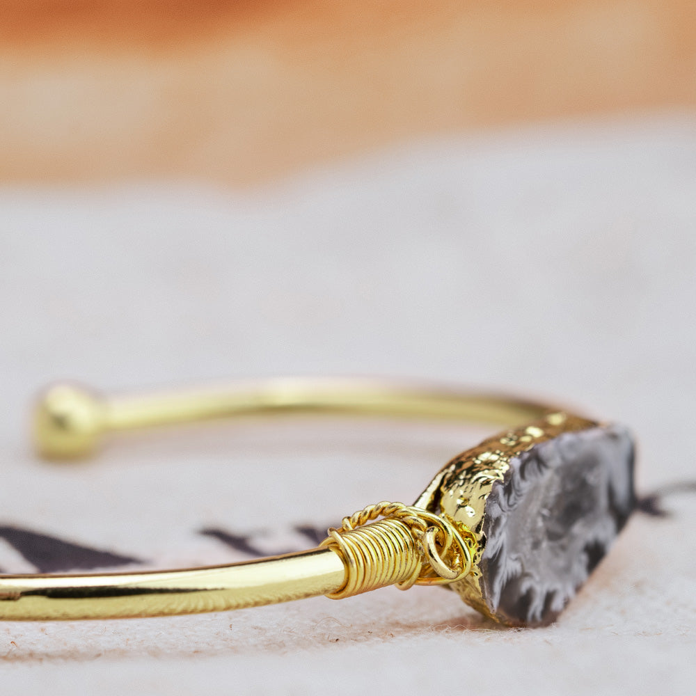 Geode Crystal Ocean Cuff Bracelet