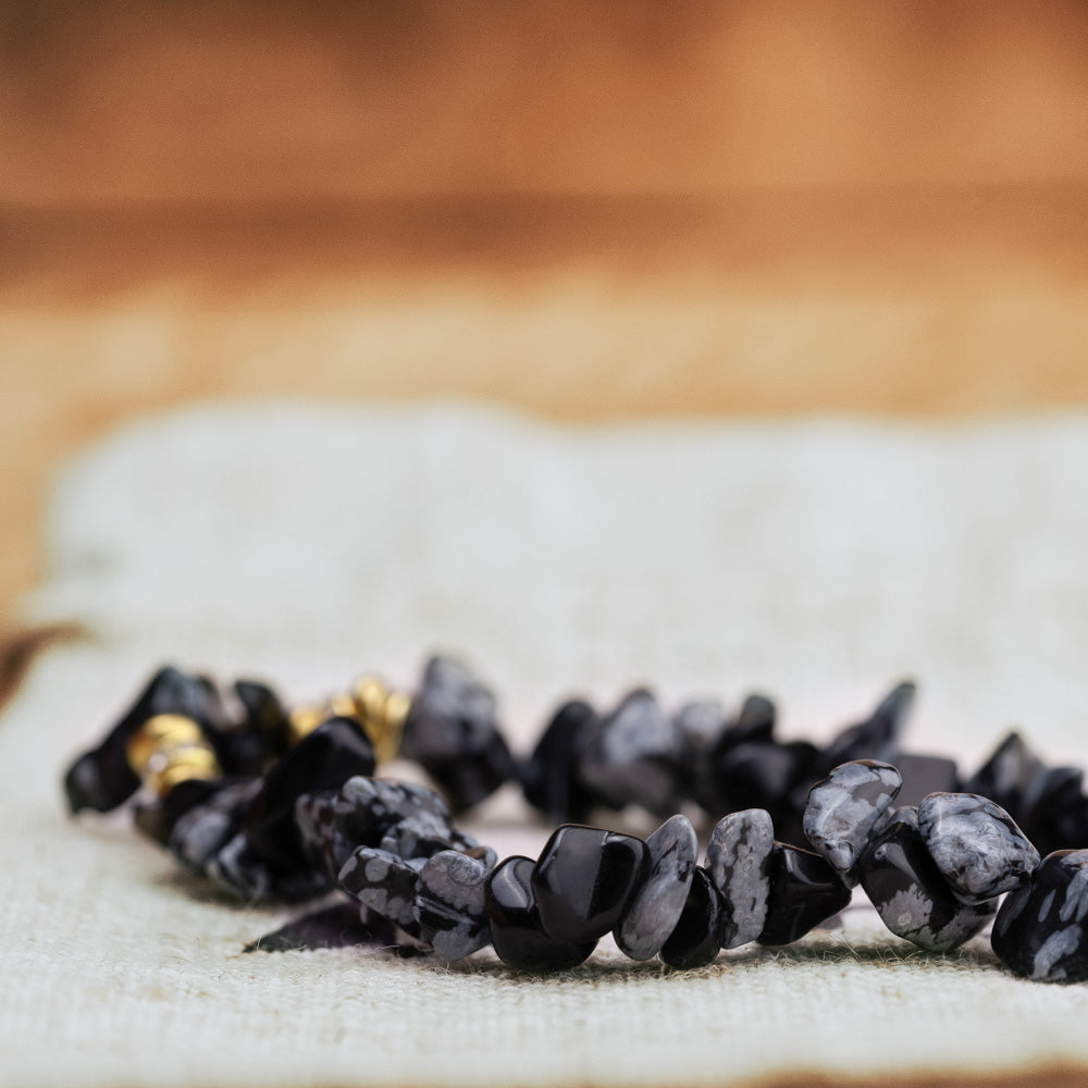 black stone bracelet