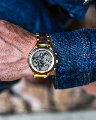 The New Rise Collection | Wood + Marble Watch For Men