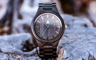 Treehut Wooden Watches | All Ebony Theo Blue Mens Watch | Classic Collection Unboxing