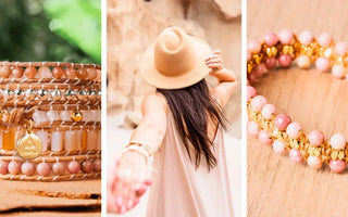 pink gemstones for bracelets