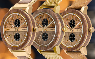 Tao in Sandstone Patina Gold | Luxury Wooden Watch For Men